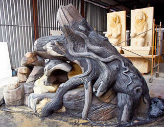 Zigurat Creación | Reproducción de árbol en cemento