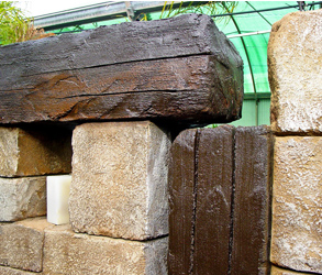 Zigurat Creación | Imitación viga de madera en cemento